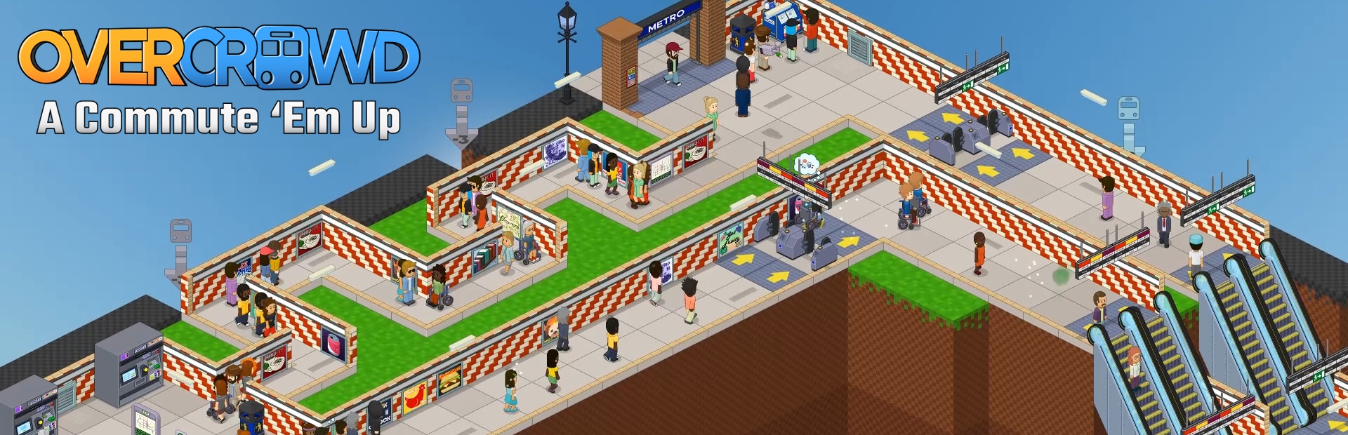 دانلود بازی Overcrowd: A Commute 'Em Up برای کامپیوتر | گیمباتو
