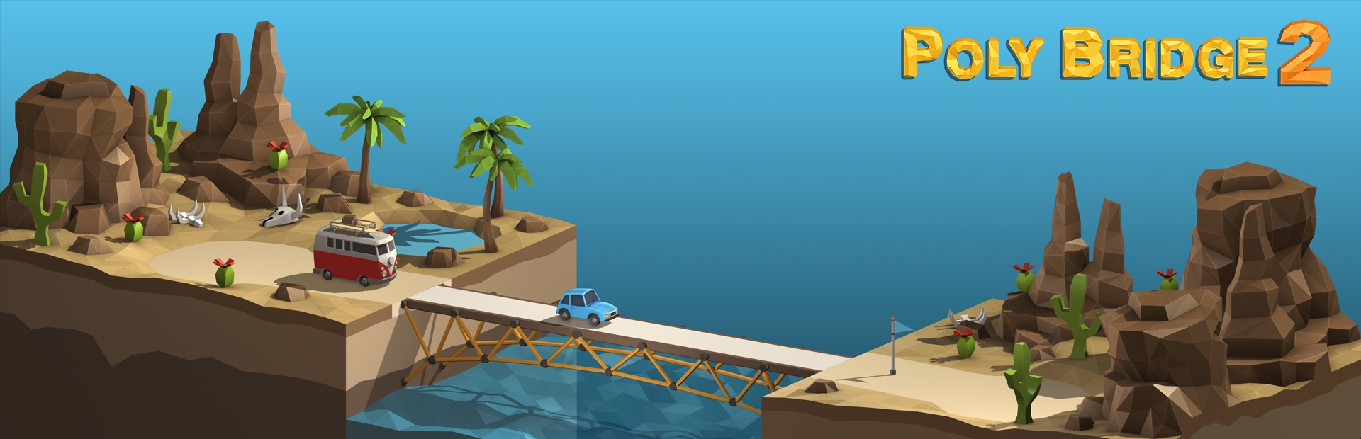 دانلود بازی Poly Bridge 2 برای کامپیوتر | گیمباتو